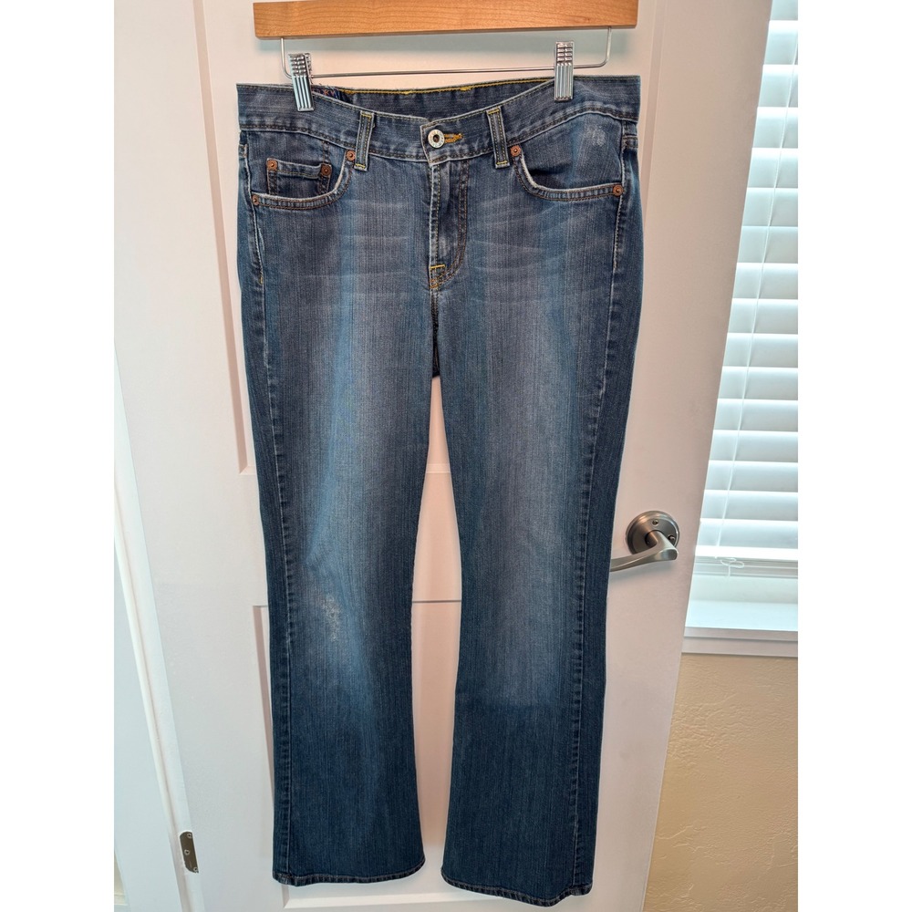 Lucky Brand Sweet N Low Bootcut Jeans Medium Wash Blue Size 6/28 Made in USA